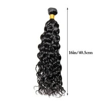 Bradem Brazilian Hair Bundles - Natural Black Wavy Weave Hair Bundles, High-Quality Hair Extensions