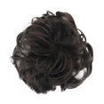 thumbnail image 1 of Bradem Curly Scrunchie Bun Extensions - Messy Wrap Updo Hair Piece, Synthetic Hair Accessory, 1 of 1