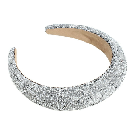 Bradem Hair Clips, Barrettes for Women, Rhinestone Headband Bling Crystal Headband Glitter Thick Padded Hairband Diamond Beads Headband Fashion Mother's Day Festival Hair Accessories for Women Girls