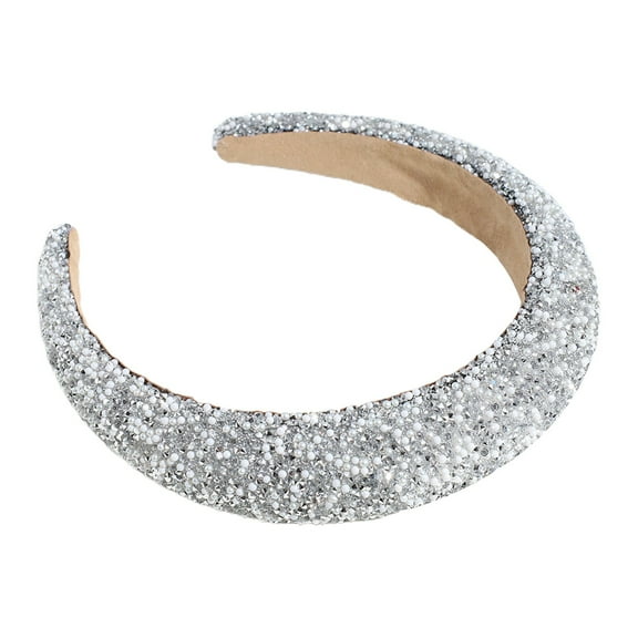 Bradem Hair Clips, Barrettes for Women, Rhinestone Headband Bling Crystal Headband Glitter Thick Padded Hairband Diamond Beads Headband Fashion Mother's Day Festival Hair Accessories for Women Girls