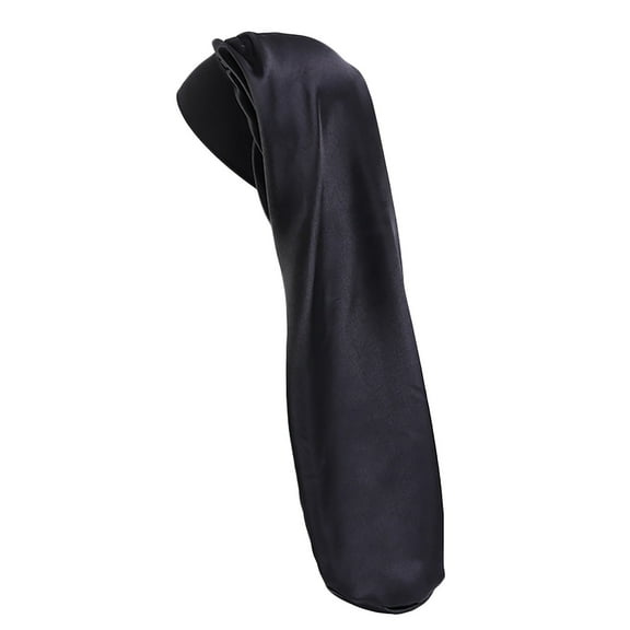 Bradem Long Satin No-Cap Hair Wrap Bonnet - For Sleeping & Braids, Prevents Hair Fading, Hair Care Accessory