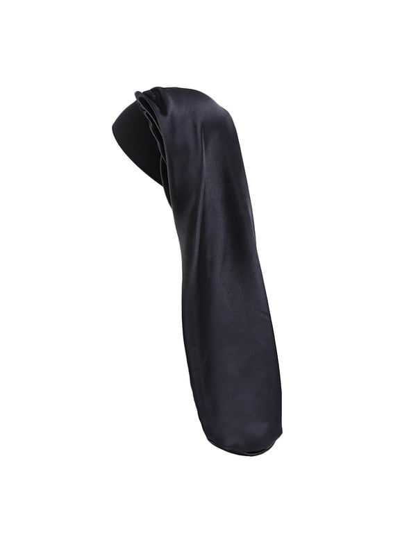 Long Satin No-Cap Hair Wrap Bonnet - For Sleeping & Braids, Prevents Hair Fading, Hair Care Accessory