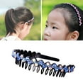 thumbnail image 1 of Bradem No-Slip Plastic Teeth Headbands Shiny Flower Hair Hoops,Hair Accessories for Women & Girls, 1 of 4
