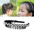 thumbnail image 1 of Bradem No-Slip Plastic Teeth Headbands Shiny Flower Hair Hoops,Hair Accessories for Women & Girls, 1 of 4
