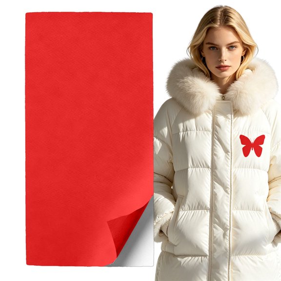 Bradem Red Self Adhesive Patch for Down Jacket Repair , Repair Patch, Adhesive Fabric Patch, Jacket Patch, Tear Patch, Clothing Repair Tape