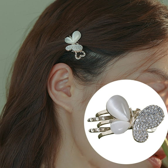 Bradem Small Butterfly Hair Clips for Women - Bangs/Side/Top Headdress Clips, Cute Bill Clip Style