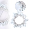 thumbnail image 1 of Bradem White Pearl Hair Scrunchies - Elastic Beaded Hair Ties, Ponytail Holders for Women & Girls, 1 of 9