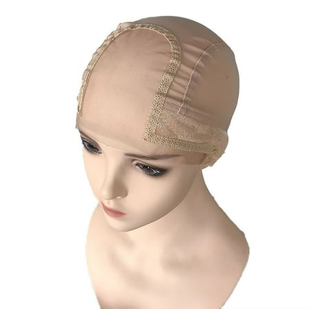 Bradem Wig Mesh U Shaped Cap 4*5inch - Black Double Velvet Lace Wig Cap, Secure Fit for Wigs