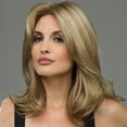 thumbnail image 1 of Bradem Women's Short Wavy Glueless Wig&nbsp;- Rose Human Hair Front Net, Gold Color, 1 of 4