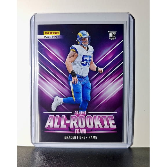 Braden Fiske Rookie 2024 Panini NFL #18 All-Rookie Card LA Rams 1 of 314
