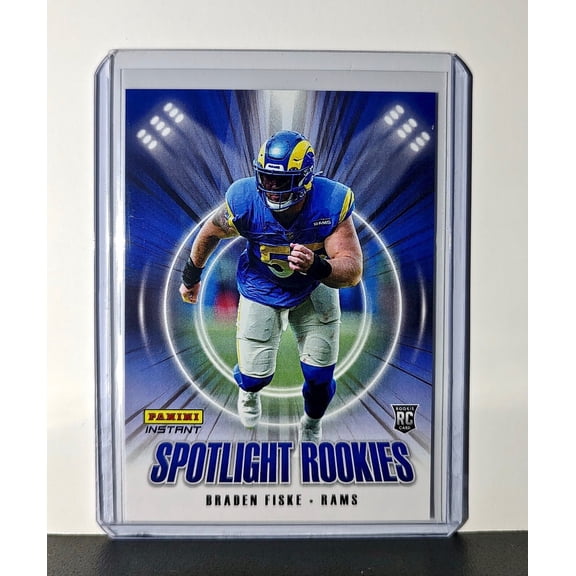 Braden Fiske Rookie 2024 Panini Spotlight Rookies NFL #33 Rams 1 of 1426