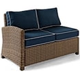 thumbnail image 1 of Bradenton Outdoor Wicker Sectional Right Corner Loveseat, Navy, 1 of 1
