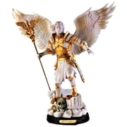 The Bradford Exchange Archangels, Holy Protectors Sculpture Collection Issue #3 St. Raphael Healer by Cold-Cast Marble Sculpture with Hand-Painted Metallic Accents by Master Artisans 10-Inches