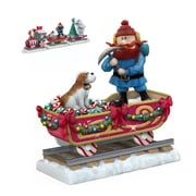 The Bradford Exchange Hop Aboard Maties Lighting The Holiday Path All Aboard The Rudolph  Express Collection Issue #2 A Delightful Celebration of Christmas Cheer Christmas Decoration 4.5-inches