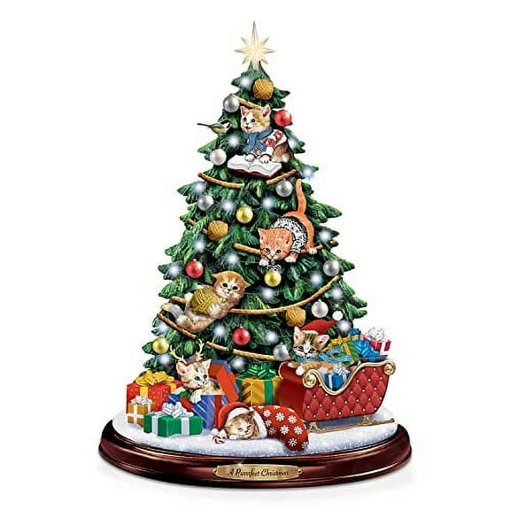 Bradford Exchange Jurgen Scholz A Purrrfect Christmas Tabletop Christmas Tree