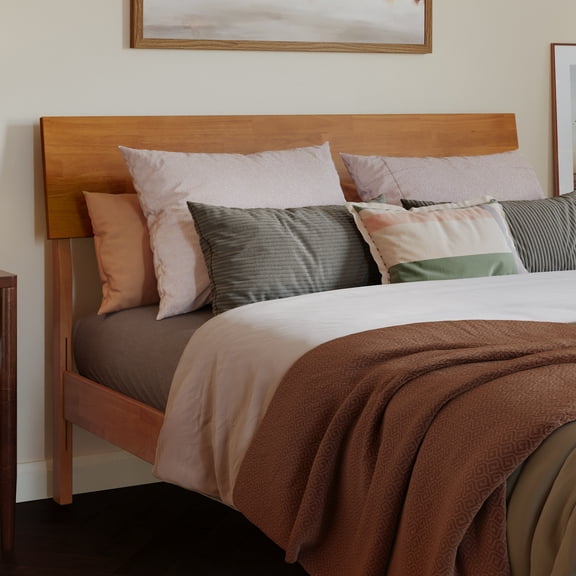 Bradford Full Wood Headboard in Light Toffee