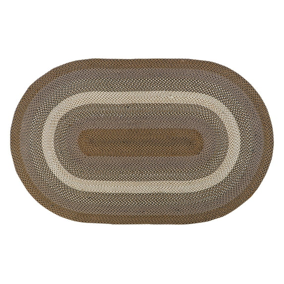 Bradford Indoor Outdoor Reversible Braided Rug Brown & Gray 2' x 3'