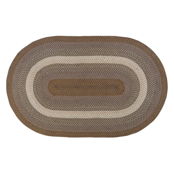 Bradford Indoor Outdoor Reversible Braided Rug Brown & Gray 4' x 6'