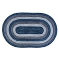 thumbnail image 1 of Bradford Indoor Outdoor Reversible Braided Rug Teal & Black 3' x 5', 1 of 5