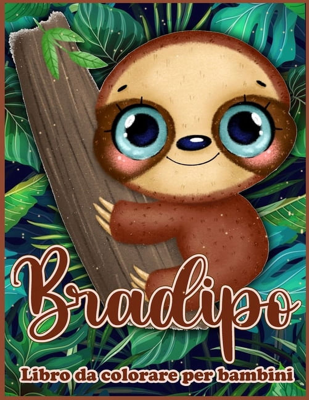 CHIFIGNO Zaino blu del ragazzo del bambino del bradipo sveglio del