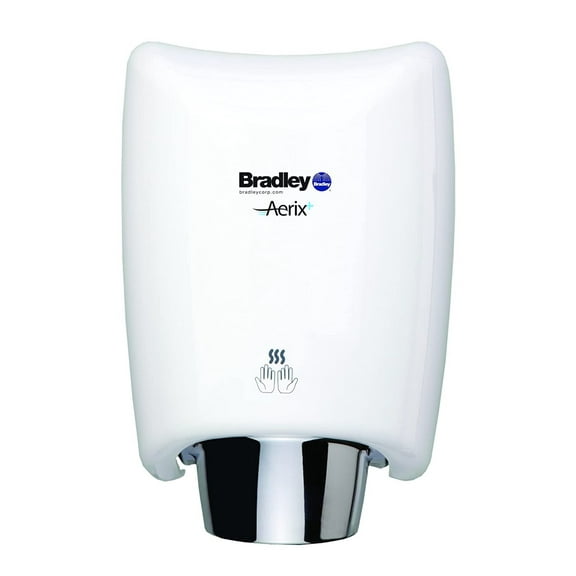 Bradley 2922-287300 - Bradex Adjustable Motor, Sensor-Operated Warm Air Hand Dryer - White