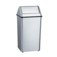 thumbnail image 1 of Bradley 377-000000 - Waste Receptacle 13 gallon - Free Standing with Swing Top, 1 of 1