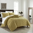 thumbnail image 1 of Bradley 4 Piece Comforter Set Diamond Pinch Pleat, 1 of 8