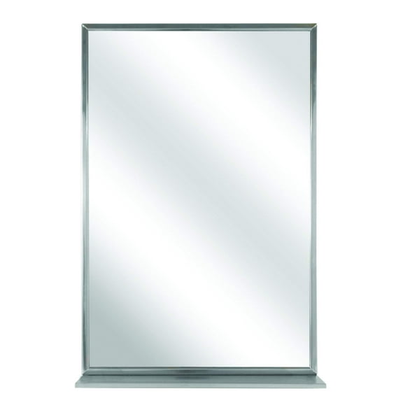 Bradley 7815-018300 - Channel Frame Mirror with Shelf, 18x30