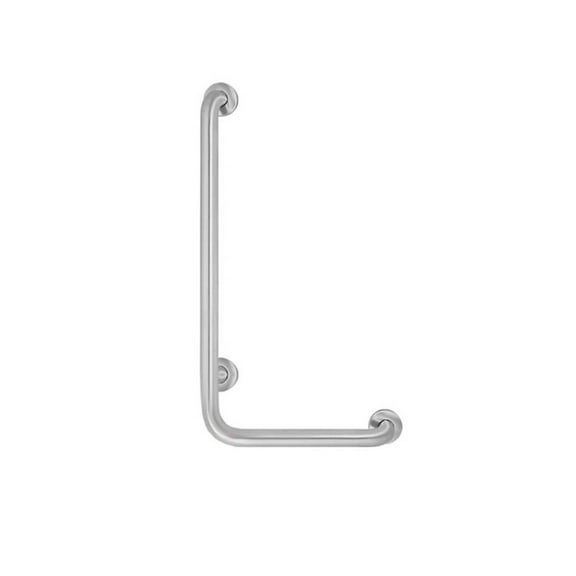 Bradley 8120-0052416 - Angled Grab Bar, 90, 24" x 16", Concealed, 1-1/2 OD