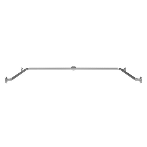 Bradley 8320-060246024 - U Shaped Shower Grab Bar, 24" x 60" x 24", Concealed, 1-1/4"OD - Satin Finish