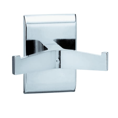 Bradley 912-000000 Chrome Contemporary Series Forged Brass Double Robe Hook