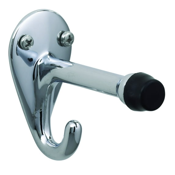 Bradley 912-000000 - Contemporary Series Chrome Plated Double Robe Hook