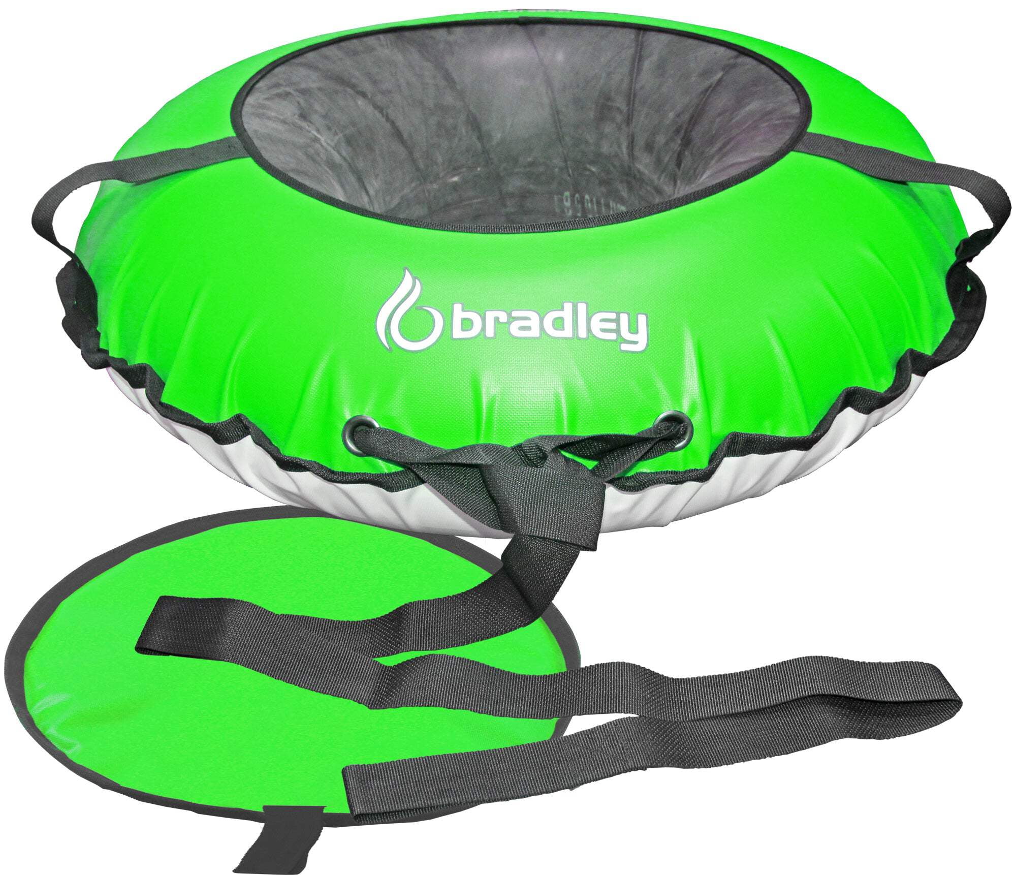 Bradley Bradley Snow Tubes: 42-Inch Heavy Duty Inflatable Sledding Tubes with Padded Saucer Sled - Elevate Your Snow Fun! Best Sledding Adventure Tubes for Adults