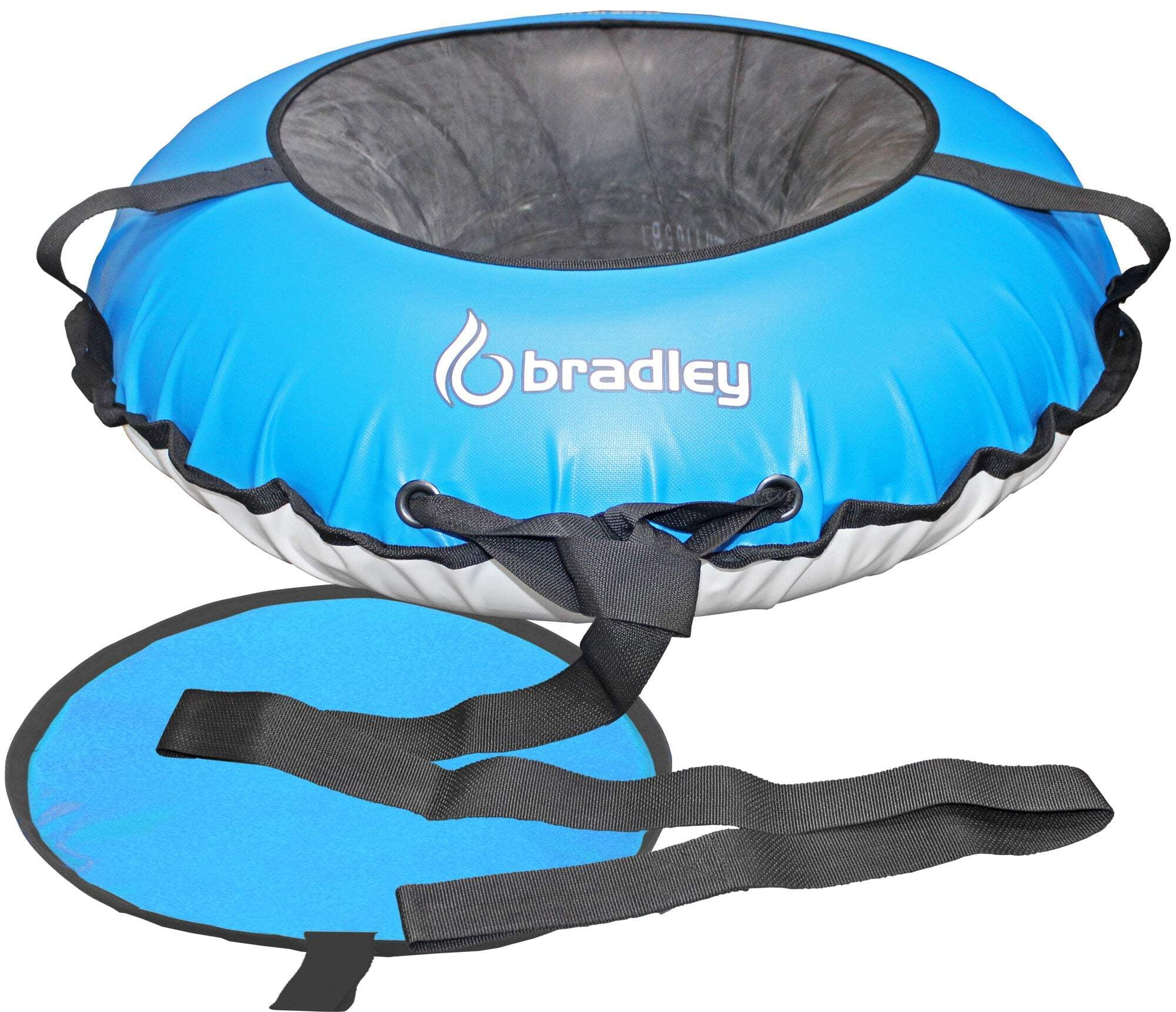 Bradley Bradley Snow Tubes: 42-Inch Heavy Duty Inflatable Sledding Tubes with Padded Saucer Sled - Elevate Your Snow Fun! Best Sledding Adventure Tubes for Adults