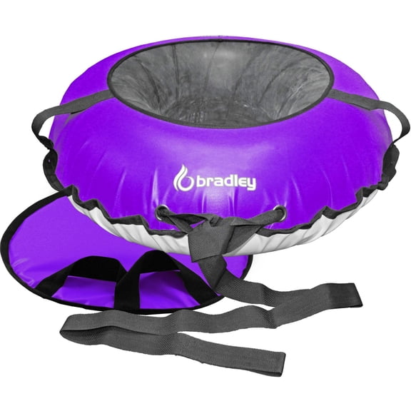 Bradley Bradley Snow Tubes: 50-Inch Heavy Duty Inflatable Sledding Tubes with Padded Saucer Sled - Elevate Your Snow Fun! Best Sledding Adventure Tubes for Adults
