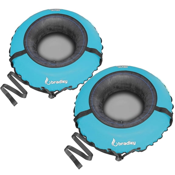 Bradley Bradley Snow Tubes with 50" Heavy Duty Cover | 2 Pack Inflatable Sledding Tubes