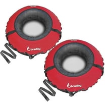 Bradley Bradley Snow Tubes with 50" Heavy Duty Cover | 2 Pack Inflatable Sledding Tubes