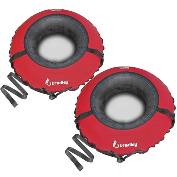 Bradley Bradley Snow Tubes with 50" Heavy Duty Cover | 2 Pack Inflatable Sledding Tubes
