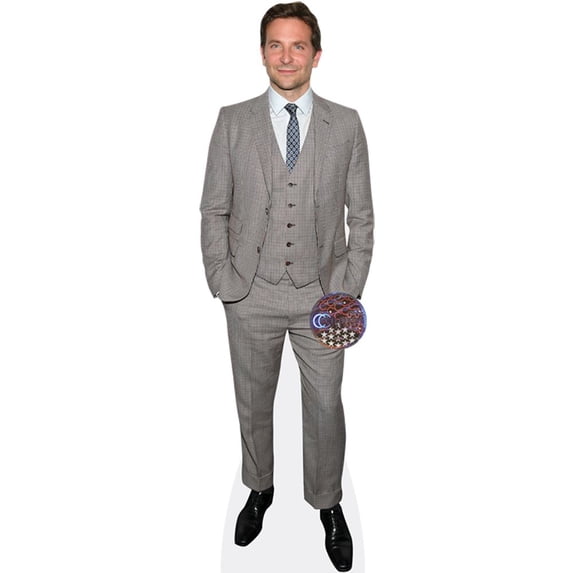 Bradley Cooper (Grey Suit) Mini Cardboard Cutout Standee