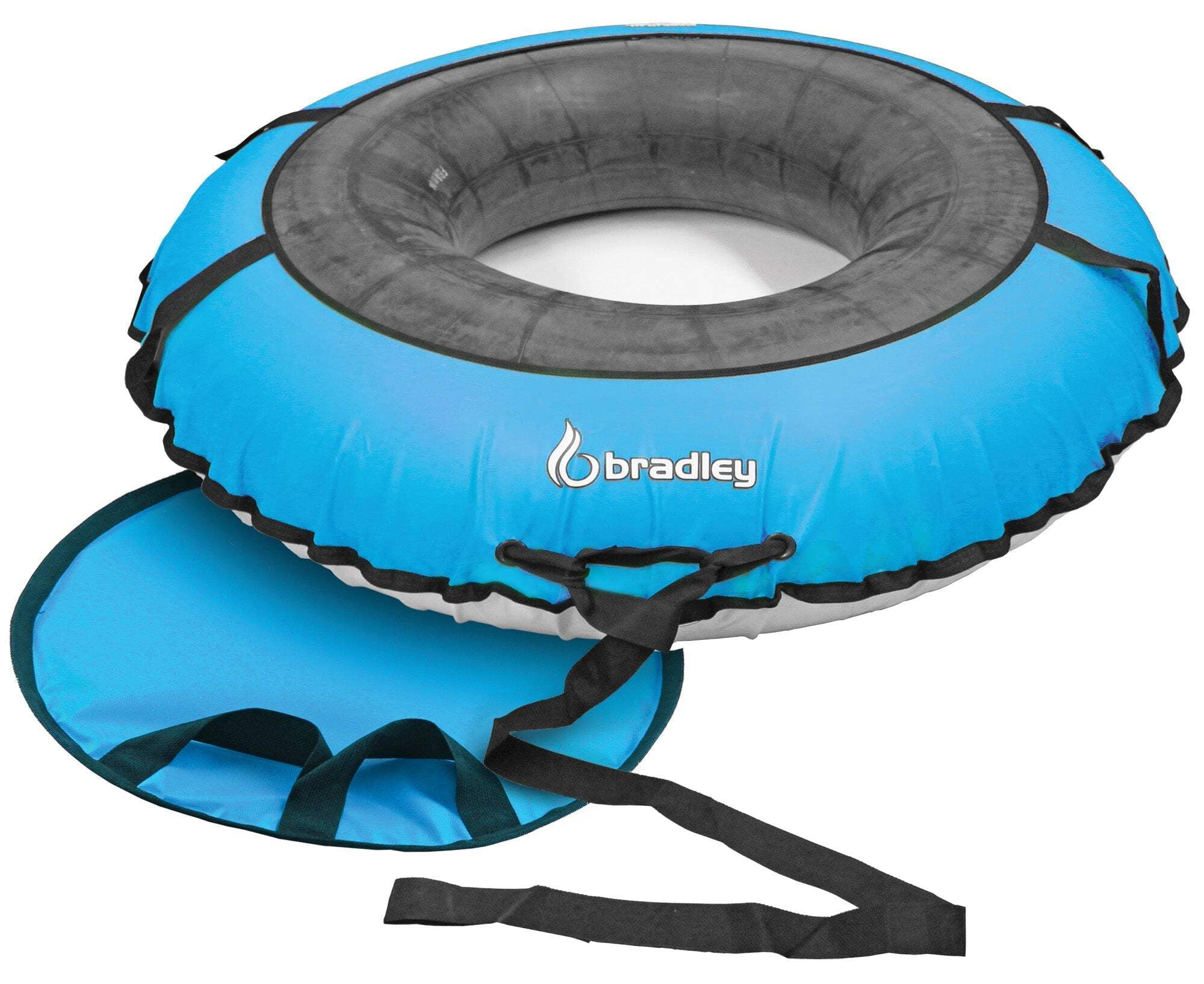 Bradley Deluxe Snow Tube | 60" Heavy Duty Blue Cover | Sledding Tubes Made in USA