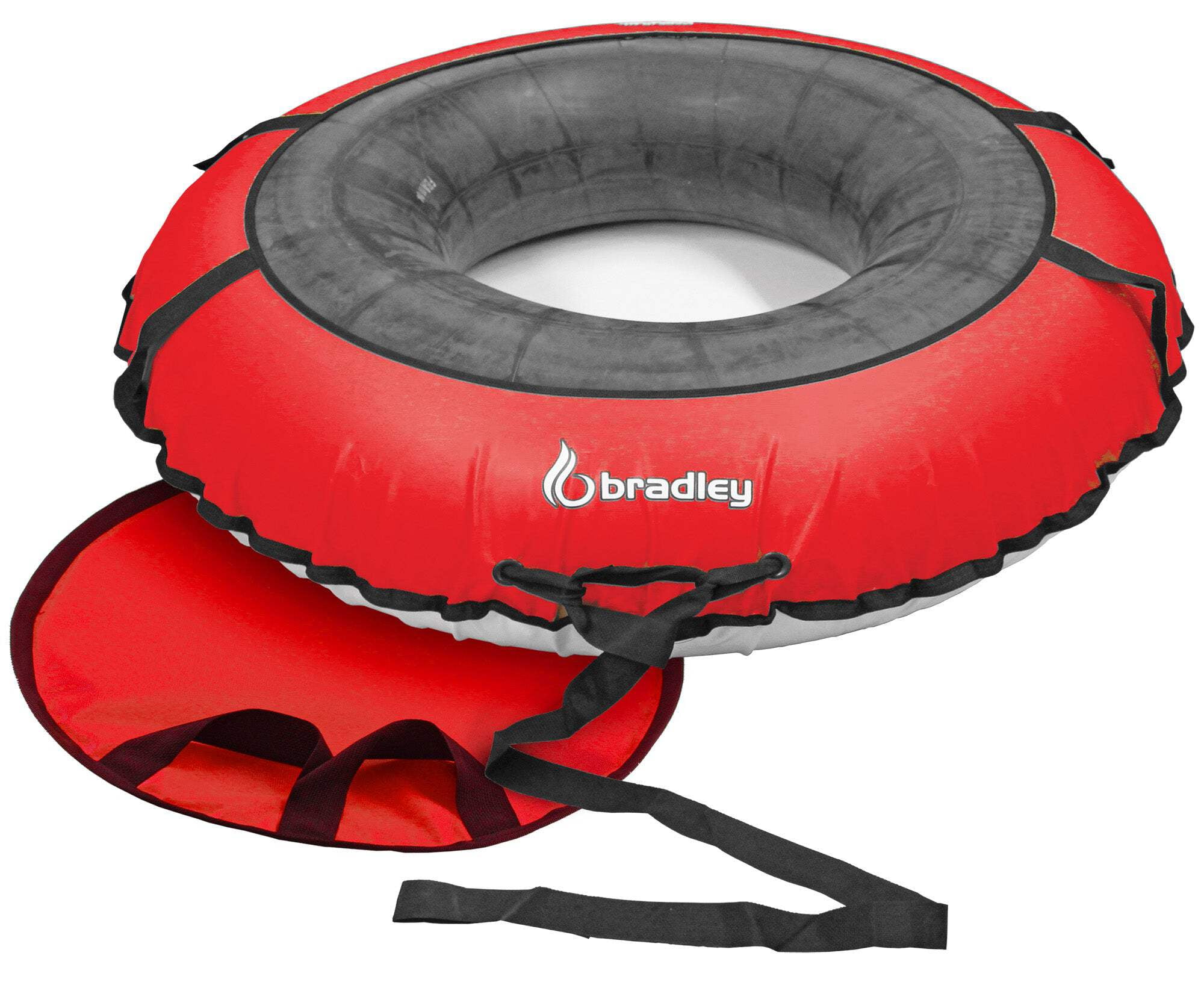 Bradley Deluxe Snow Tube, Heavy Duty, Made in USA, 60" Red Cover
