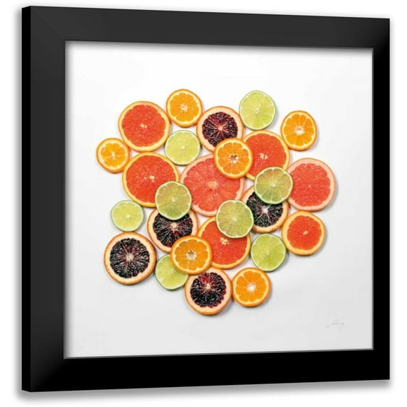 Bradley, Felicity 15x15 Black Modern Framed Museum Art Print Titled - Sunny Citrus II Crop
