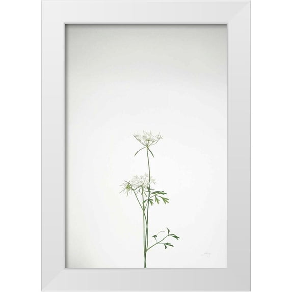 Bradley, Felicity 17x24 White Modern Wood Framed Museum Art Print Titled - Simple Stems VI