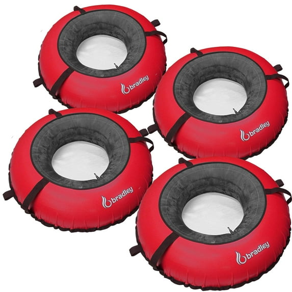Bradley Heavy Duty Rubber Inner Tube with Cover Pool Toys & Floats, 50", 4 Count