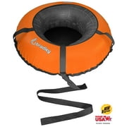 Bradley Heavy Duty Snow Tube with 50 Cover | Rubber Inflatable Sledding Tubes