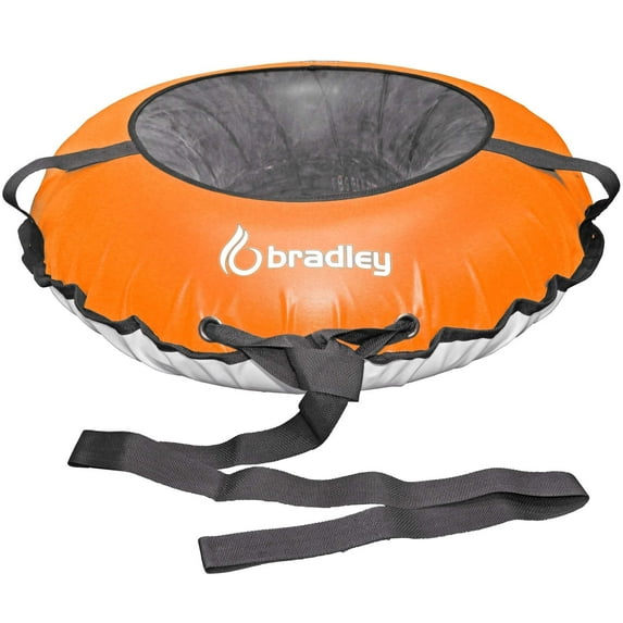 Bradley Kids Snow Tube with 42" Heavy Duty Cover Orange | Tow Leash | Made In USA
