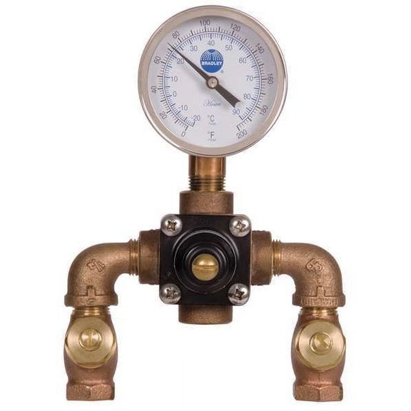 Bradley Mixing Valve,Bronze,7 gpm