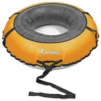 Bradley Multi-Rider Snow Tube with 60" Orange Cover | Heavy Duty Snow Tube | Truck Tube