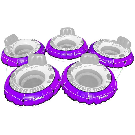 Bradley Pack of five - River run tube cover; compatible with Intex River Run tubes; convert your pool tube into heavy duty rafting tubes.  Fits most inflatable 53 inch river float tubes.