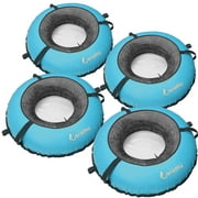 Bradley Pack of four Bradley heavy duty tubes for floating the river; Whitewater water tube; Rubber inner tube with cover for river floating; Linking river tubes for floating the river; river raft tub